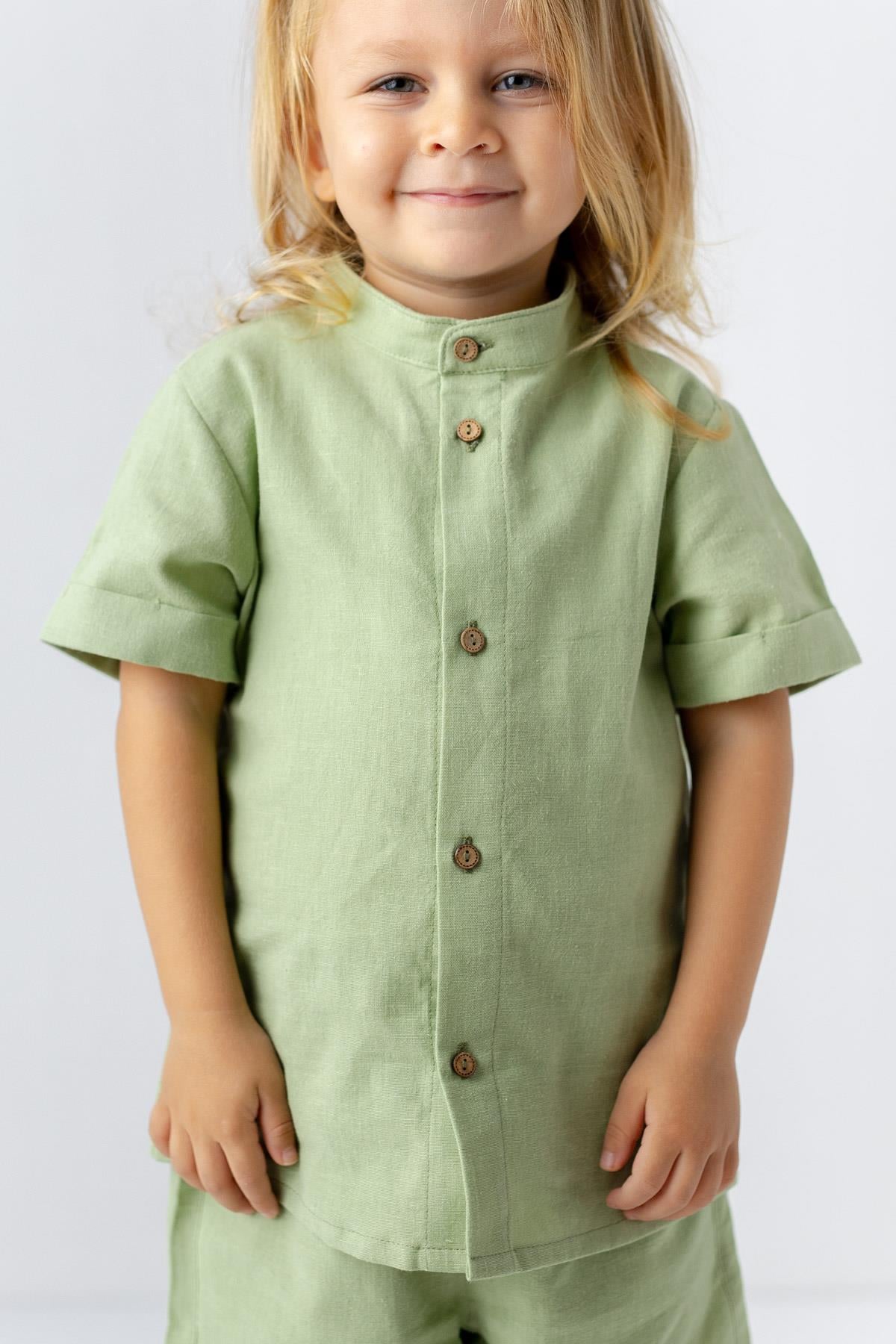 Mininio Baby Boy Linen Shirt