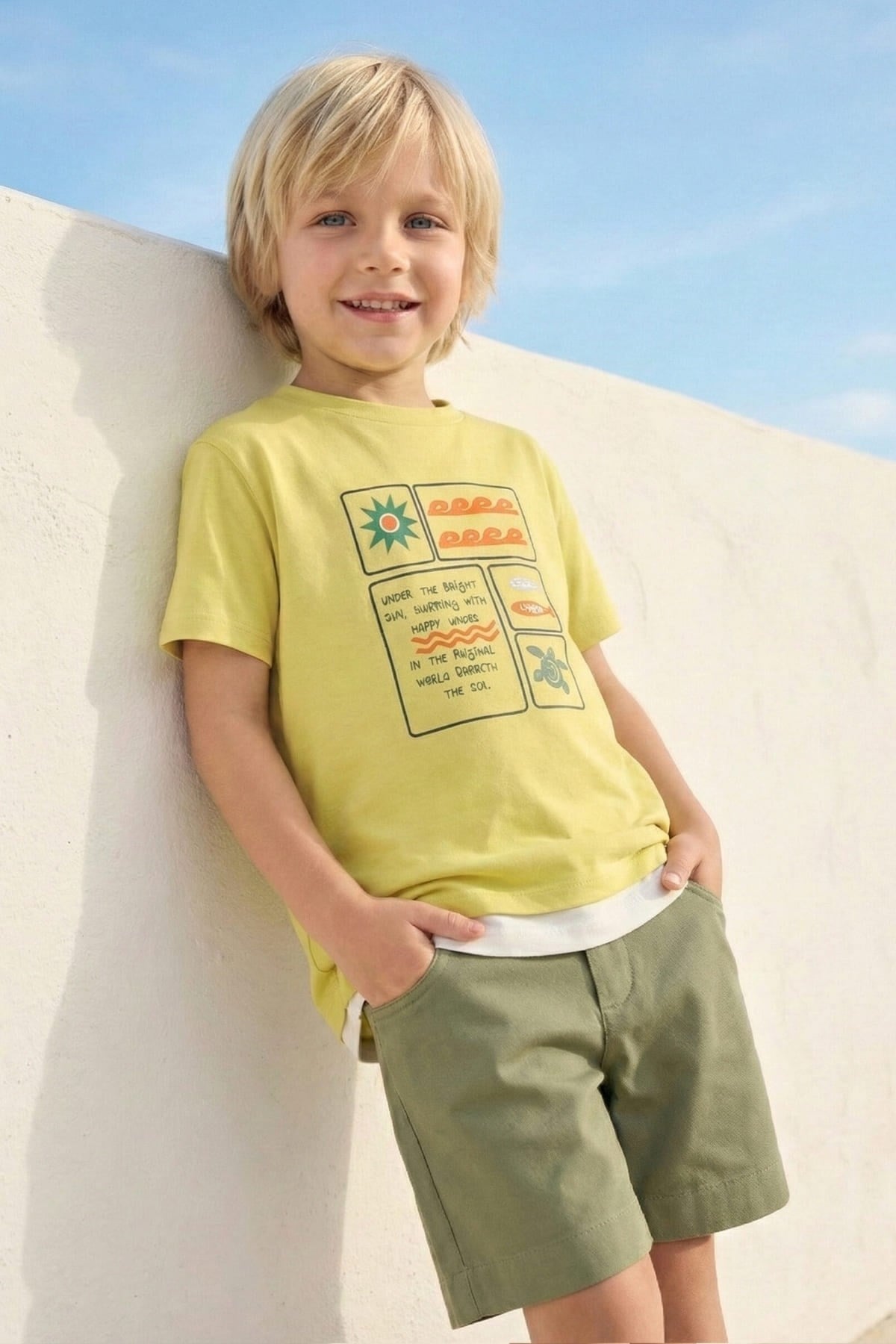 Zeyland Boys' Printed T-Shirt - Yellow
