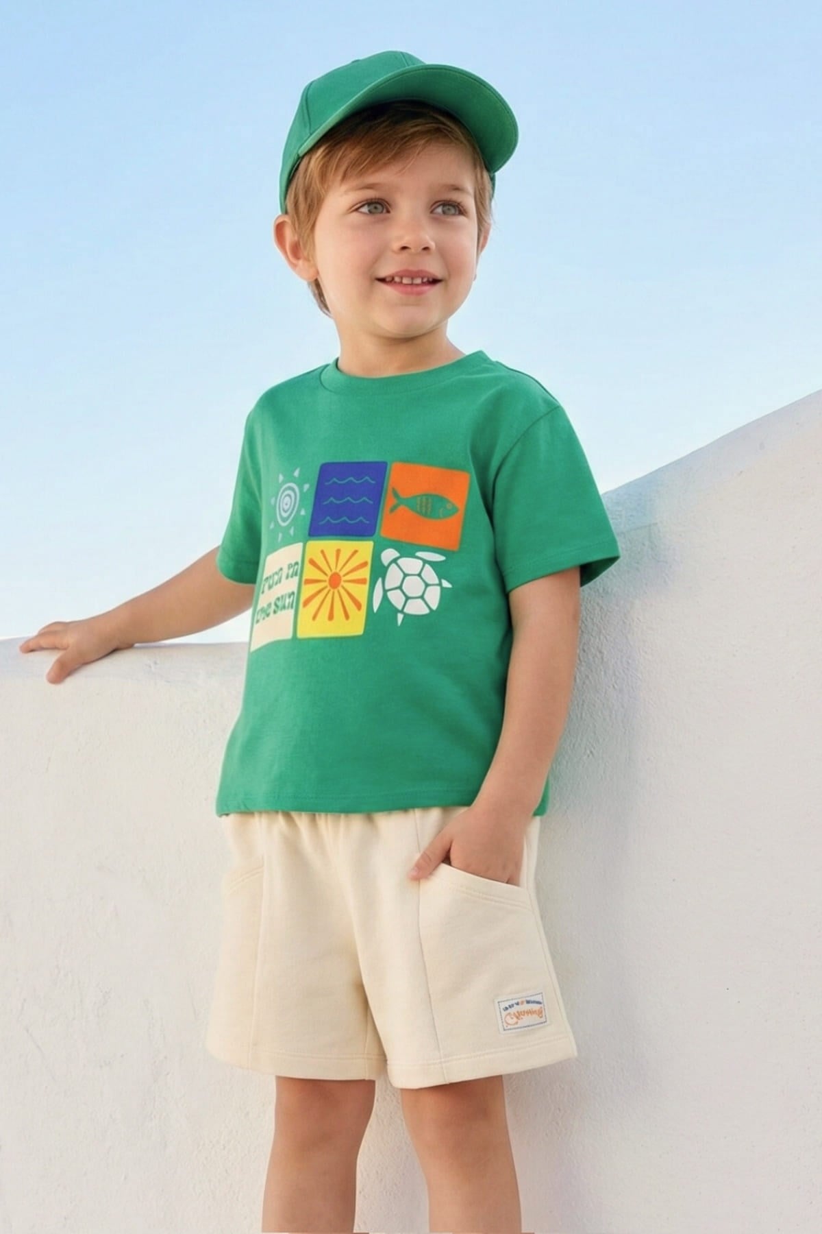 Zeyland Boy Printed T-Shirt - Green