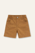 Zeyland Boy's Gabardine Shorts with Pockets - Camel