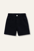 Zeyland Boy With Pockets Gabardine Shorts - Black