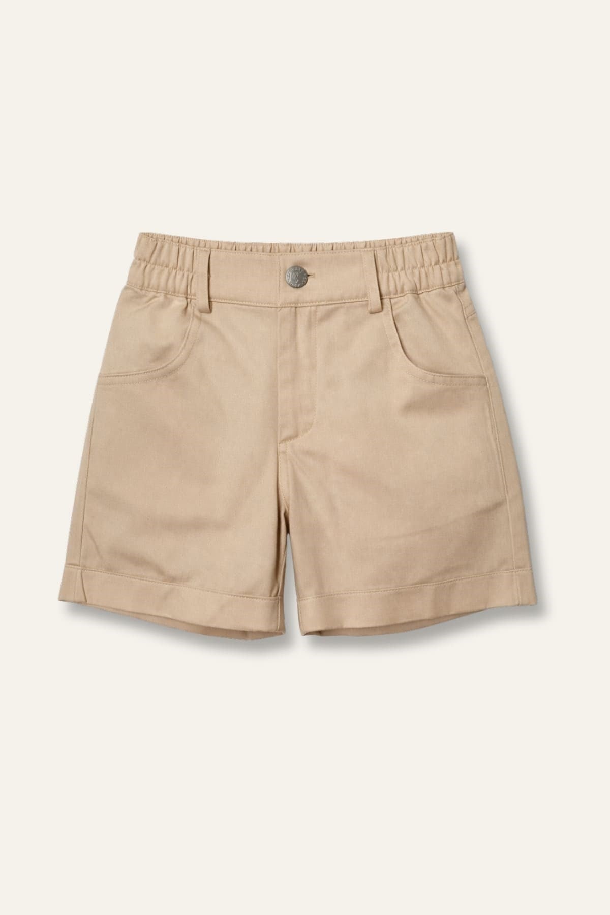 Zeyland Boy With Pockets Gabardine Shorts - Stone