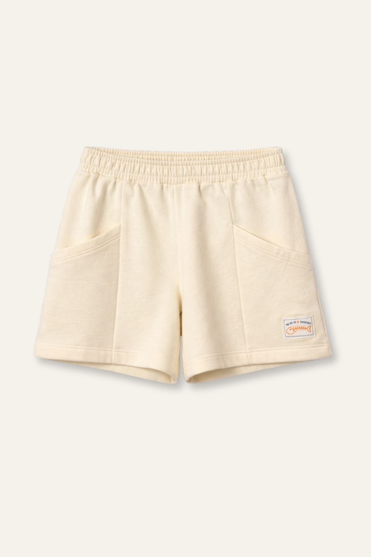 Zeyland Boy's Shorts with Pockets - Cream