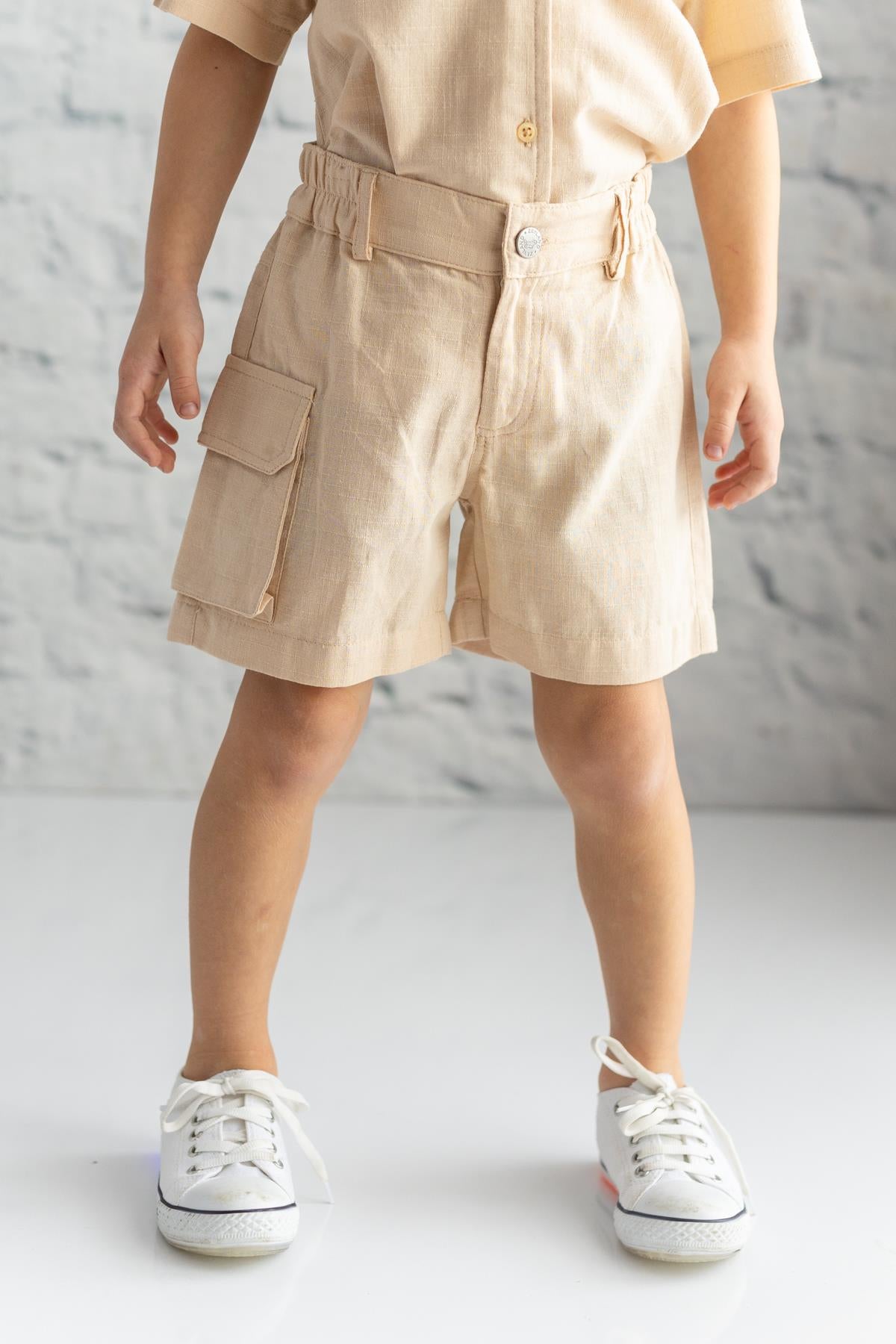 Zeyland Boys' Cargo Woven Shorts with Pockets