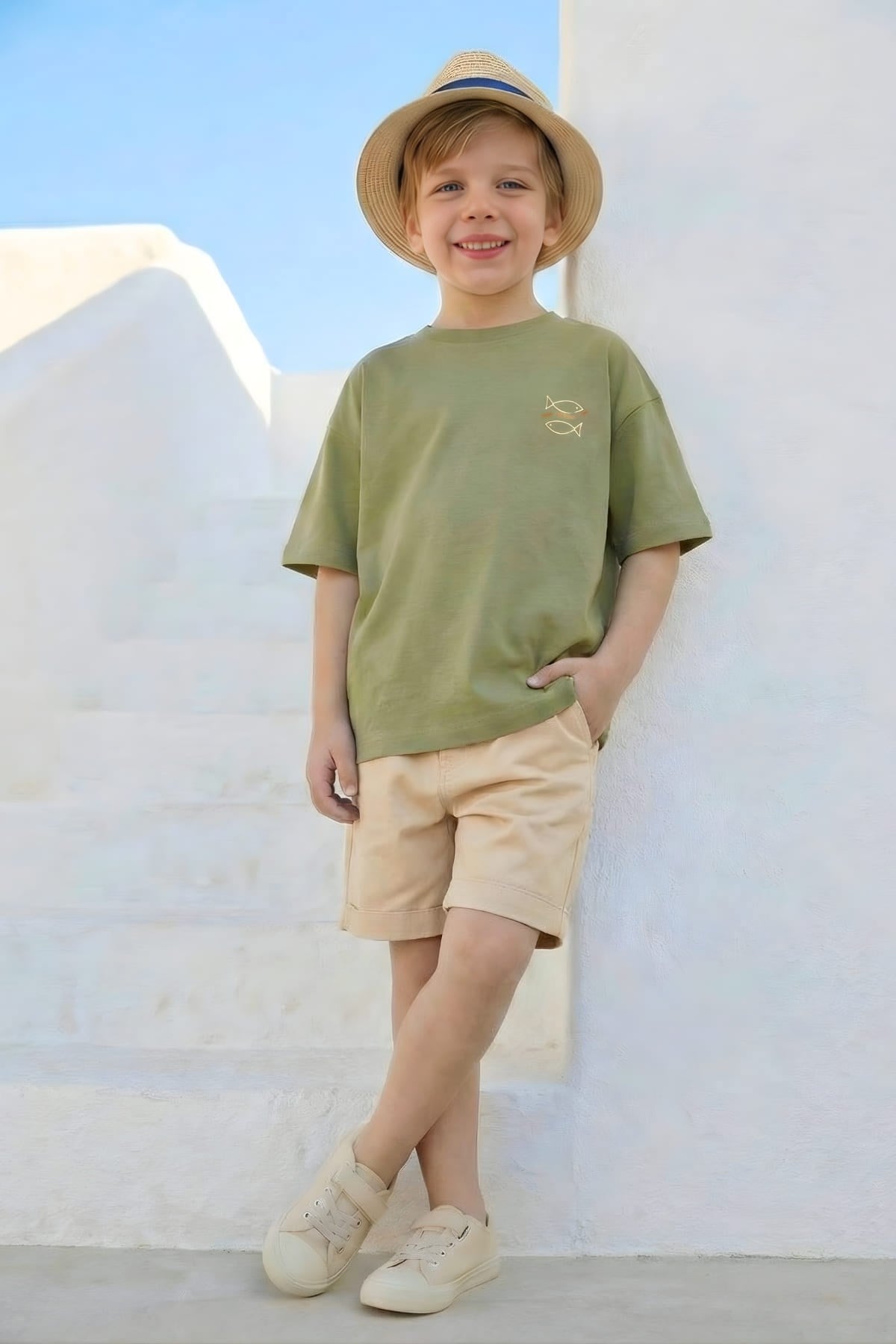 Zeyland Boys' T-Shirt - Khaki