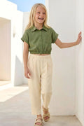Zeyland Girl Baggy Trousers - Cream