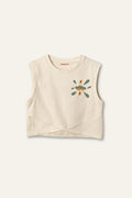Zeyland Girl Printed T-Shirt - Cream