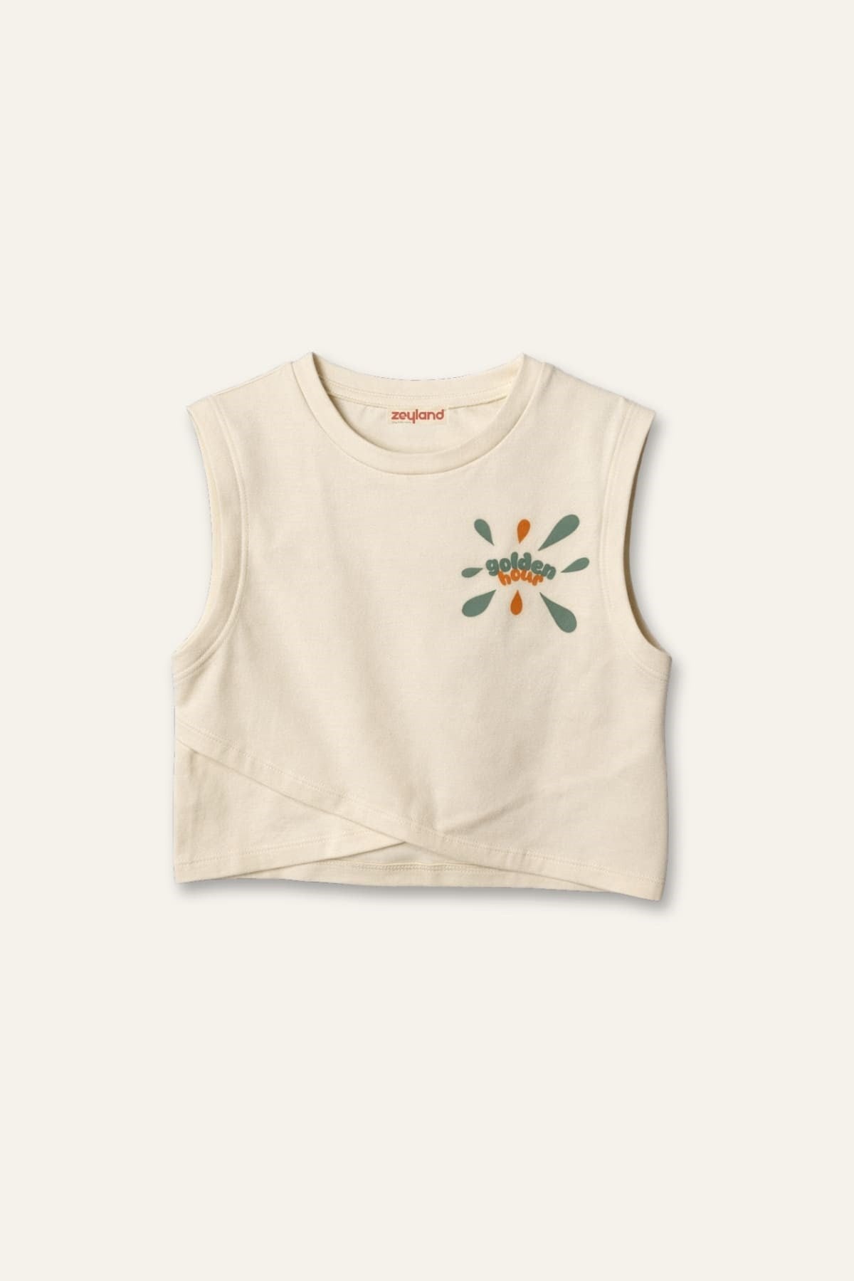 Zeyland Girl Printed T-Shirt - Cream