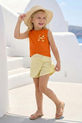 Zeyland Girl Printed T-Shirt - Orange