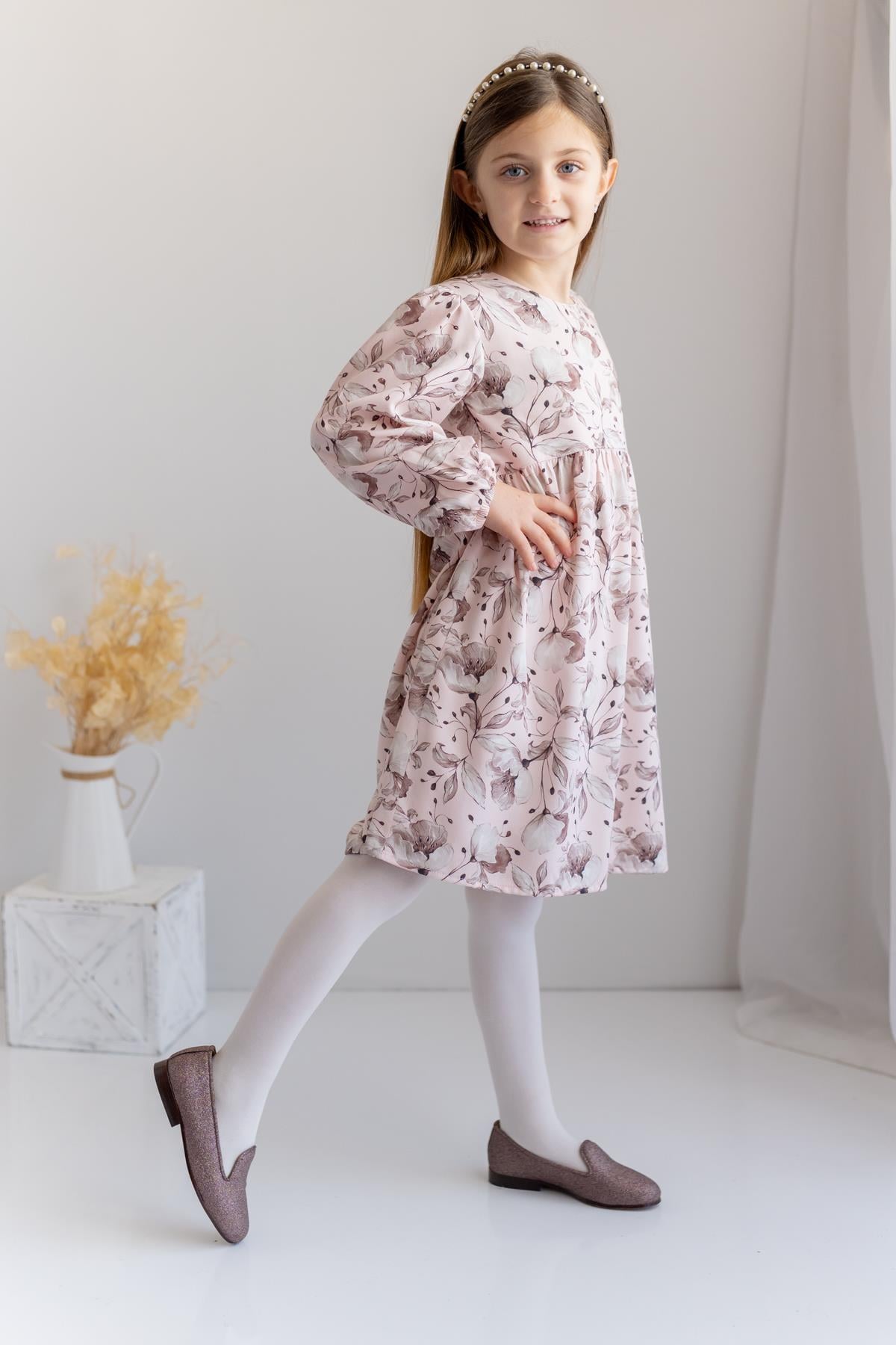 Zeyland Girl Patterned Woven Dress