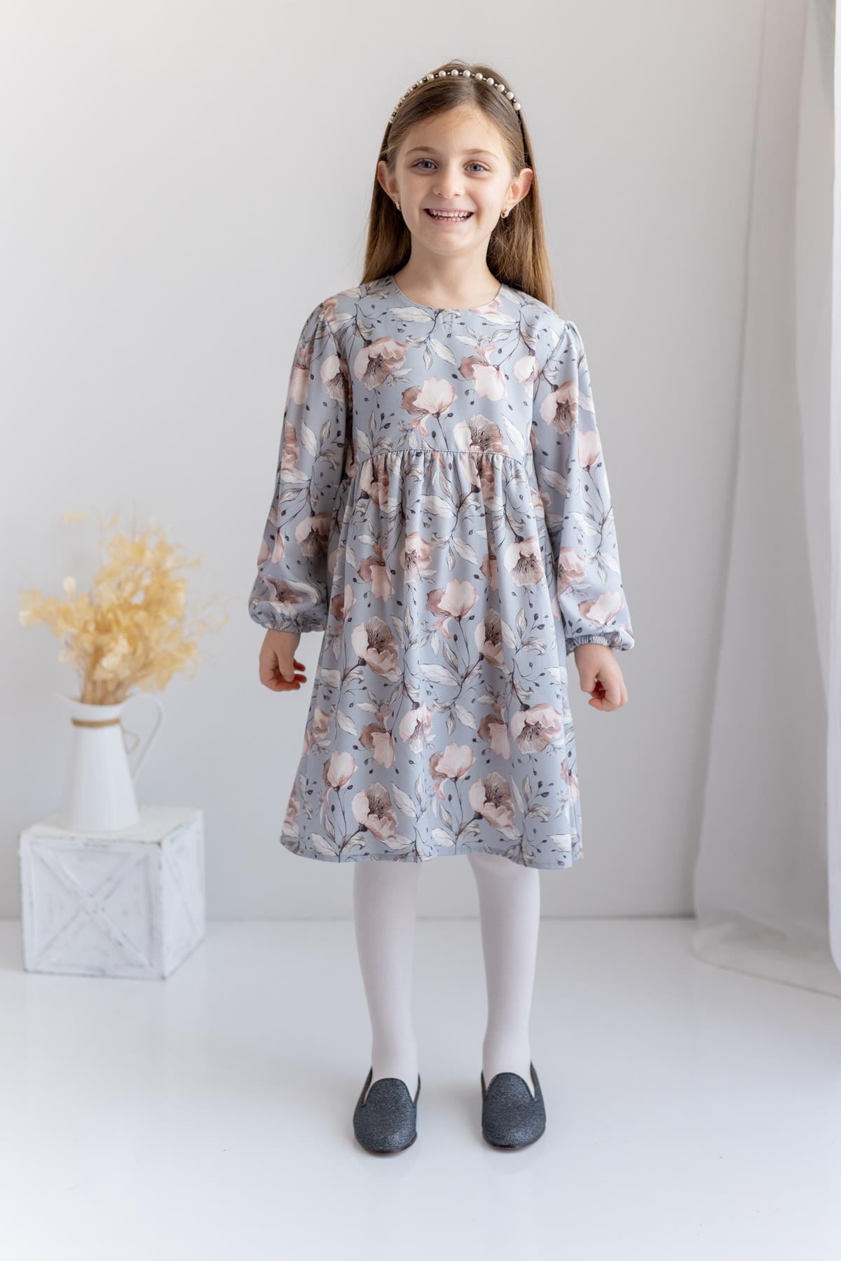 Zeyland Girl Patterned Woven Dress