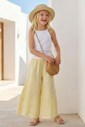 Zeyland Girl Ruffled Woven Trousers - Yellow